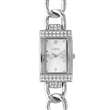 Montre Lutetia métal boîtier avec pierres synthétiques et bracelet style gourmette (750116)