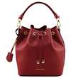 Vittoria - Sac secchiello pour femme en cuir - Rouge (TL141531)