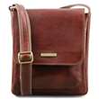 Jimmy - Sac pour homme en cuir avec poche frontale - Marron (TL141407)