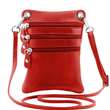 TL Bag - Sac bandoulière en cuir souple - Rouge (TL141368)