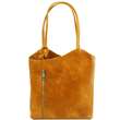 Patty - Sac en cuir convertible en sac à dos - Jaune (TL141497)