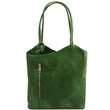 Patty - Sac en cuir convertible en sac à dos - Vert (TL141497)