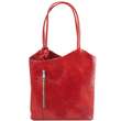 Patty - Sac en cuir convertible en sac à dos - Rouge (TL141497)