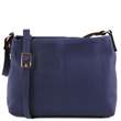 TL Bag - Sac bandoulière en cuir souple - Bleu foncé (TL141720)