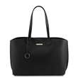 TL Bag - Sac shopping en cuir - Noir (TL141828)