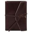 Journal / Carnet en cuir - Marron foncé (TL142027)