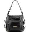 TL Bag - Sac en cuir convertible en sac à dos - Noir (TL141535)