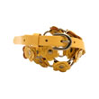 Ceinture en cuir - Jaune