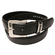 Ceinture Dillan cuir noir - Homme