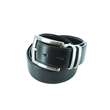 Ceinture cuir noir et marron réversible - Homme