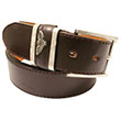 Ceinture Eagle cuir marron - Homme