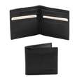 Elégant portefeuille en cuir pour homme 2 volets - Noir (TL140797)