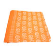 Foulard Khali VII orange et blanc