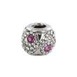 Perle cristal de Swarovski et argent 925/1000 rhodié  