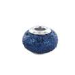 Perle cristaux de Swarovski bleu et argent 925/1000 rhodié  