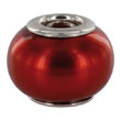 Charms argent 925/1000e verre Murano bordeaux