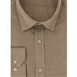 Chemise cintrée en coton et cachemire camel - Homme