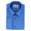 Chemise cintrée poignets mousquetaires - Bleue - Homme