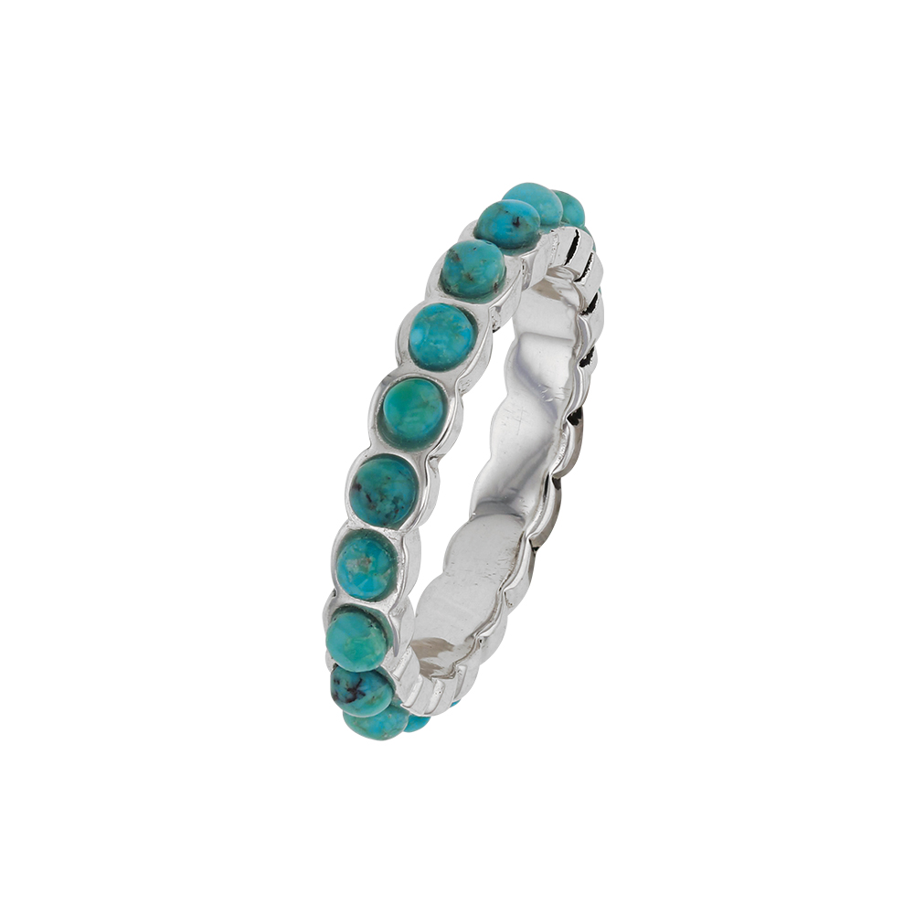 Bague argent 925/1000 turquoise