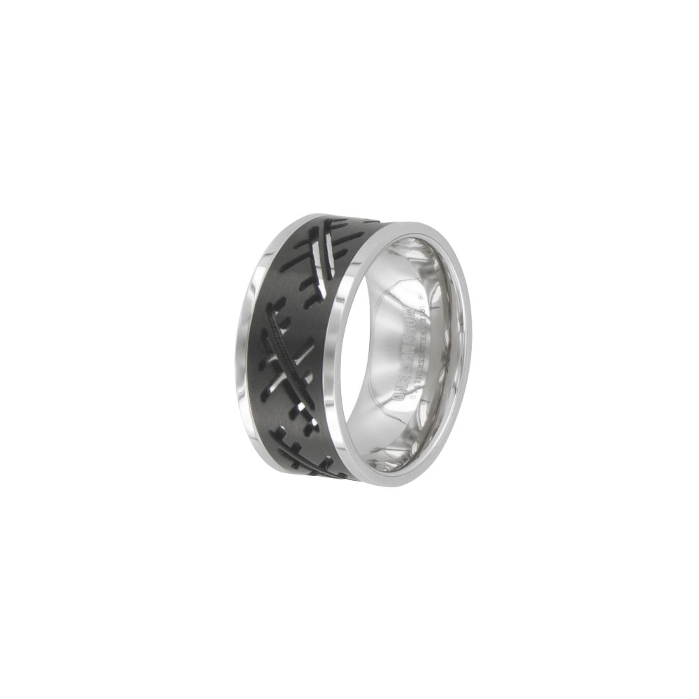 Bague acier pour homme