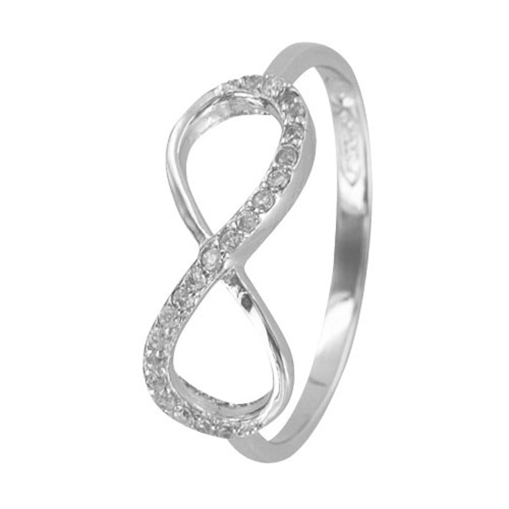 Bague argent 925/1000e rhodié et oxyde de Zirconium