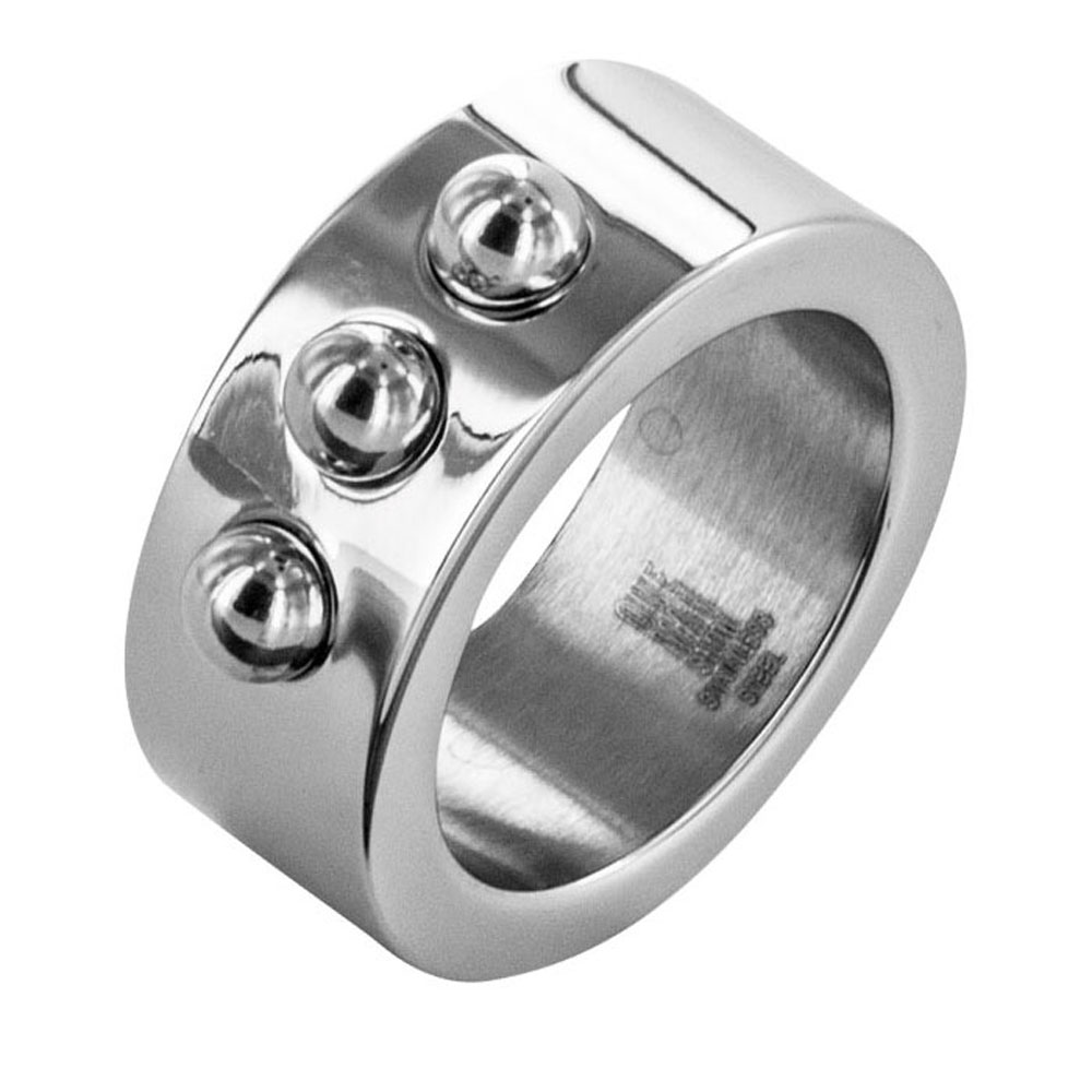 Bague acier - Homme