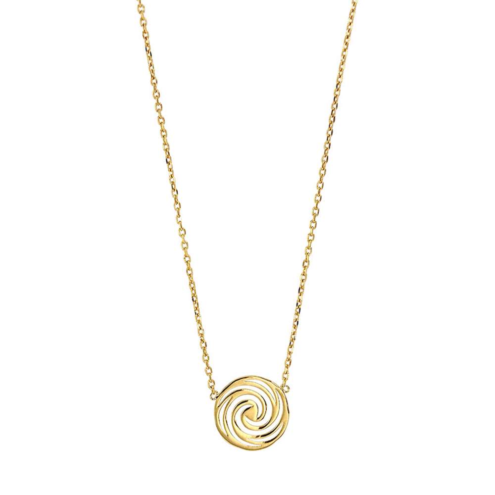 Collier MINIMAL forme spirale en plaqué Or (327296)