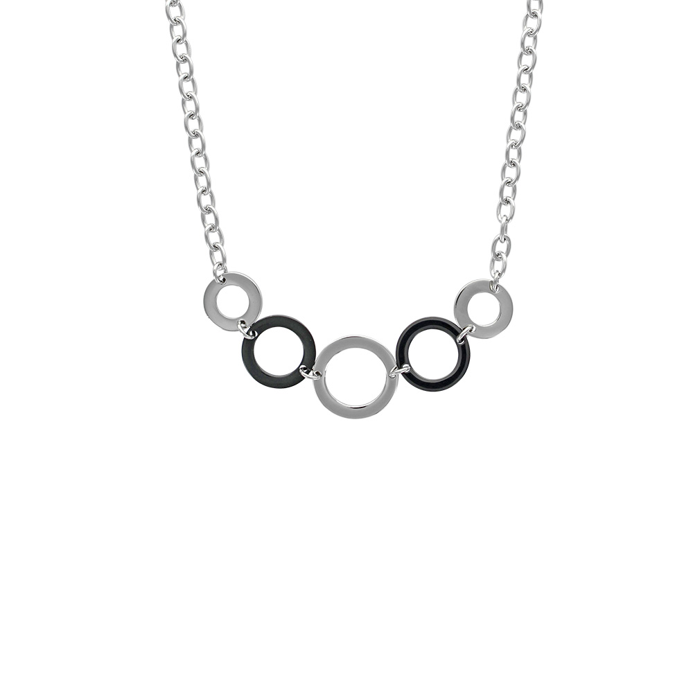 Collier 'Cercles' en acier