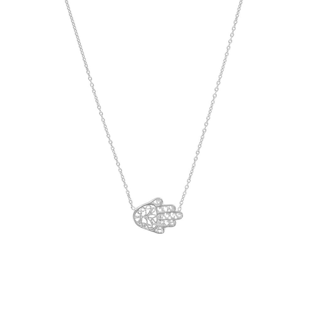 Collier argent rhodié 925/1000e