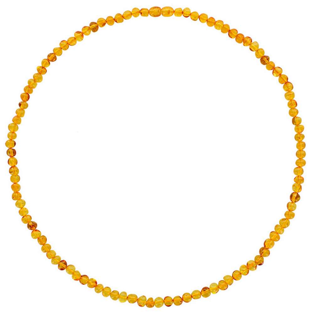 Collier homme Ambre couleur miel, fermoir à vis (31710820)