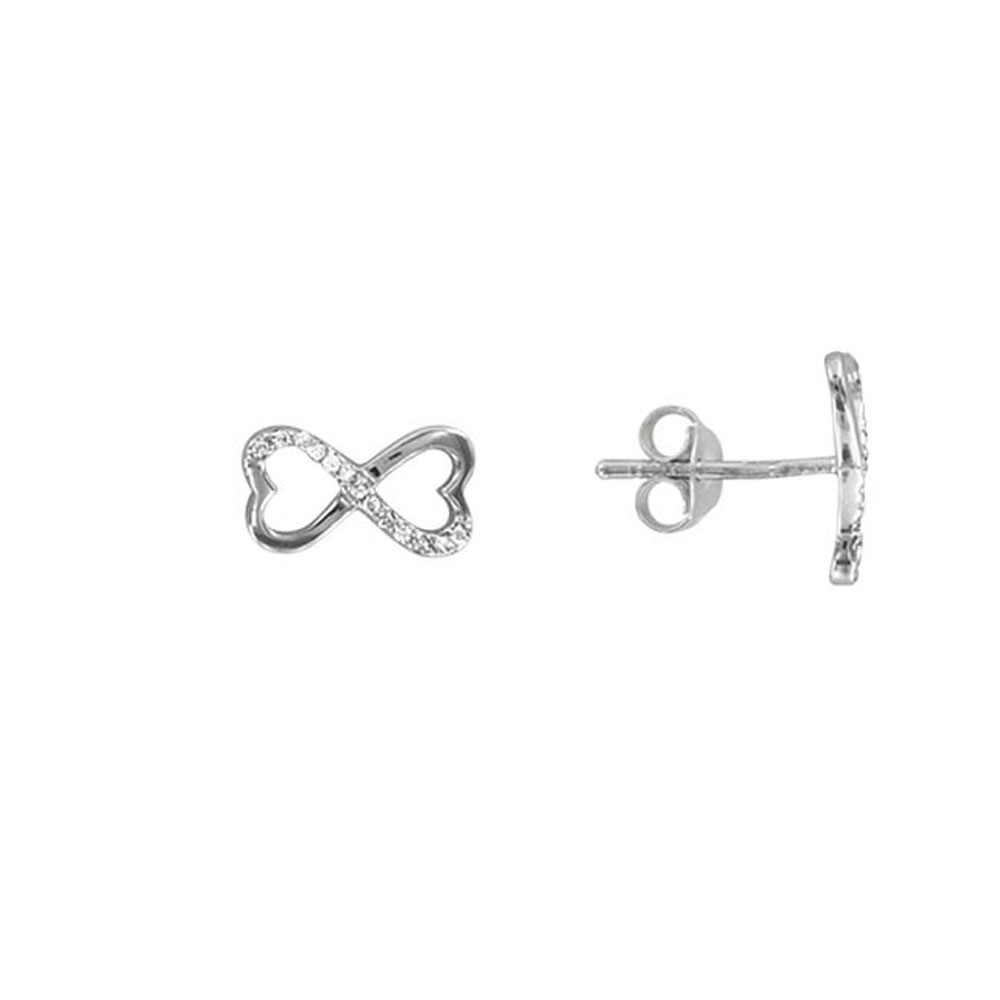 Boucles d'oreilles argent 925/1000e et oxyde de zirconium