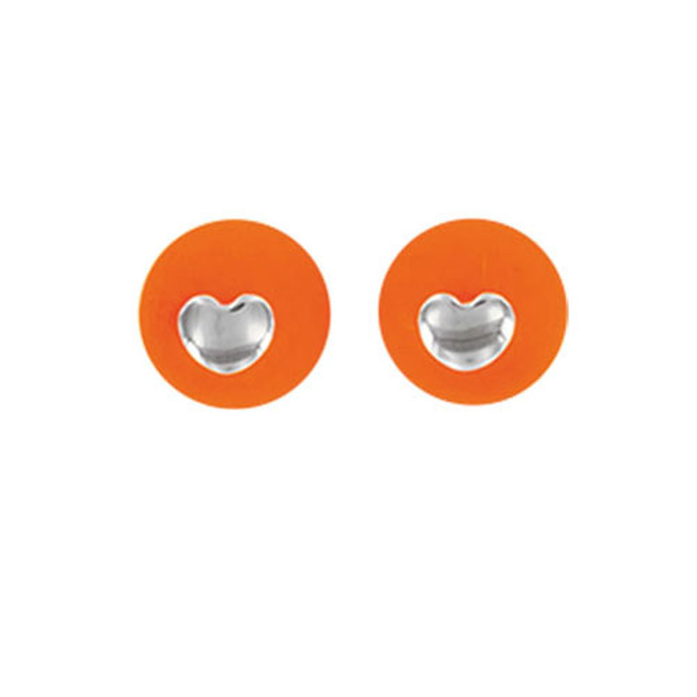 Boucles d'oreilles argent 925/1000e - Orange