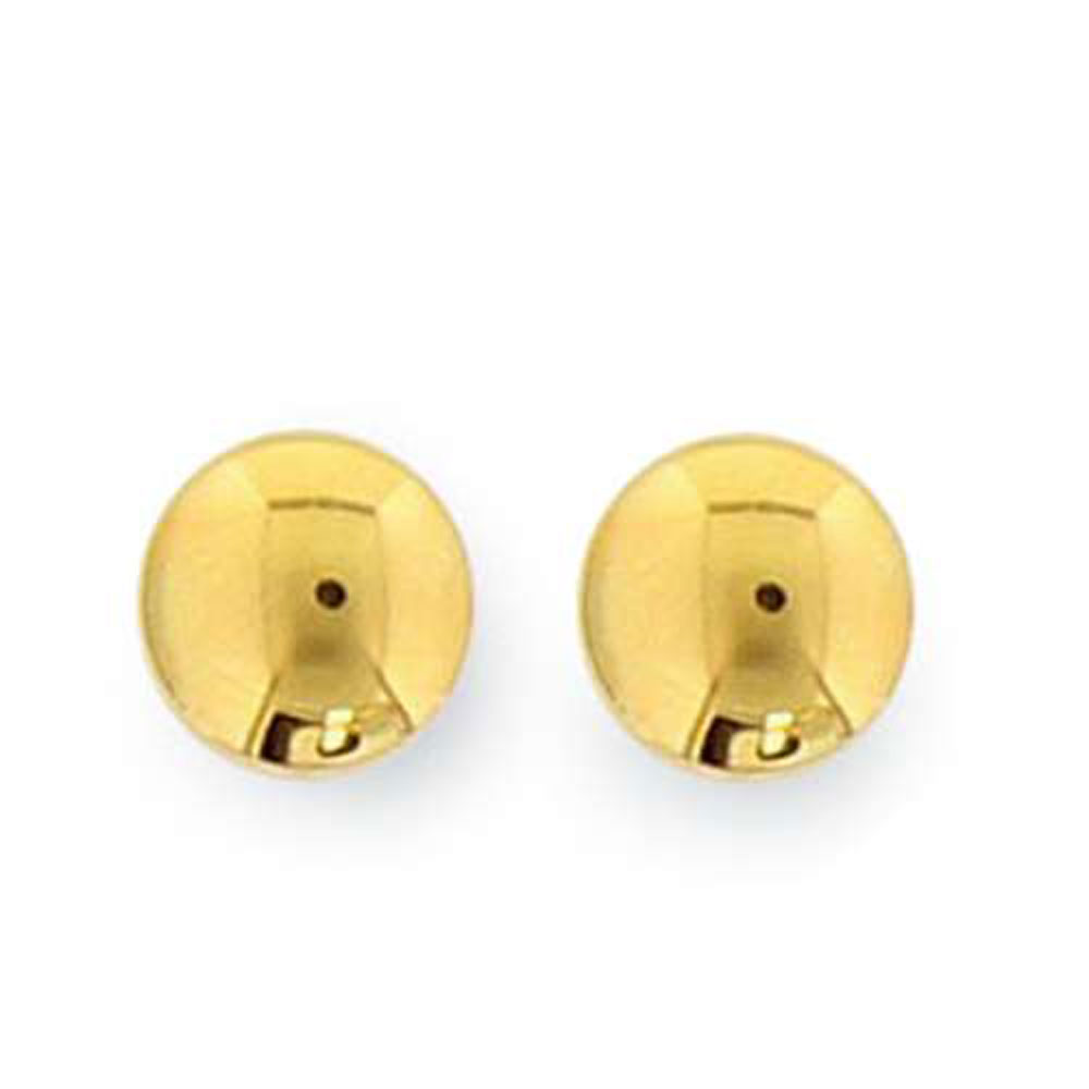 Boucles d'oreilles plaqué or bouton  - (102013)