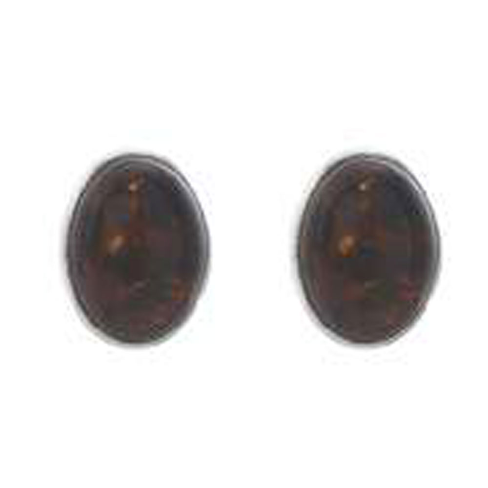 Boucles d'oreilles 925/1000e et ambre