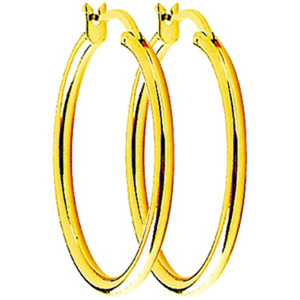 Boucles d'oreilles plaqué or (20 mm)