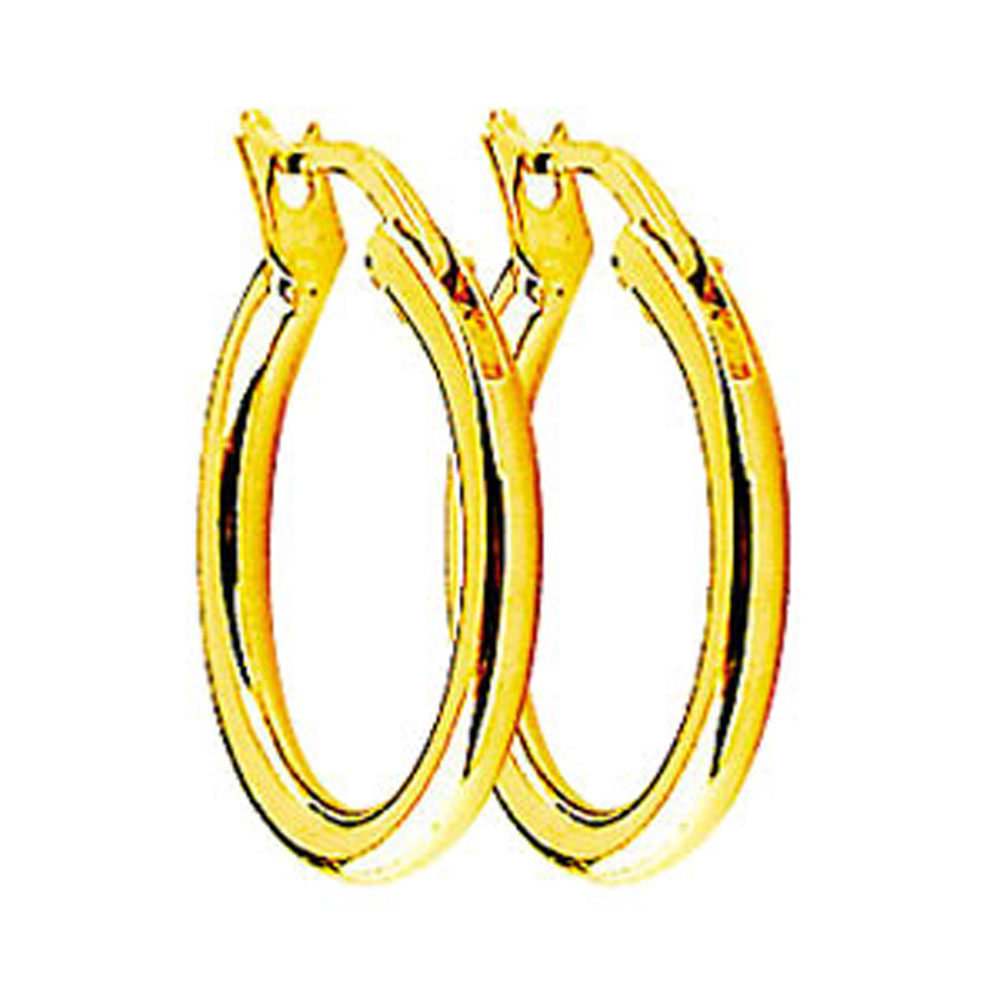 Boucles d'oreilles plaqué or (14 mm)