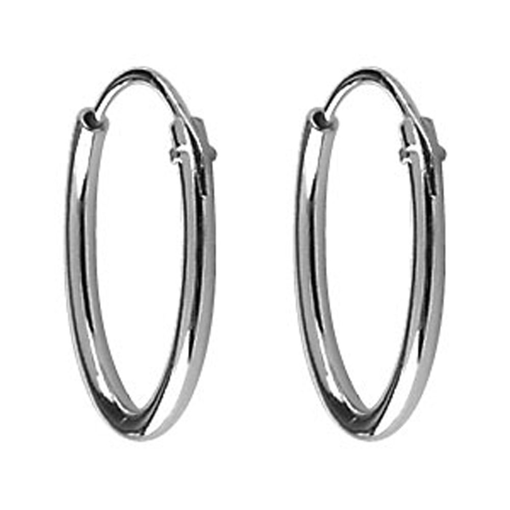 Boucles d'oreilles créoles argent 925/1000e (18 mm)