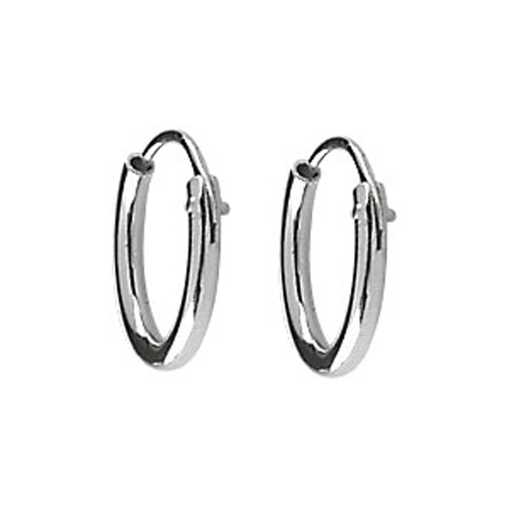 Boucles d'oreilles créoles argent 925/1000e (12 mm)