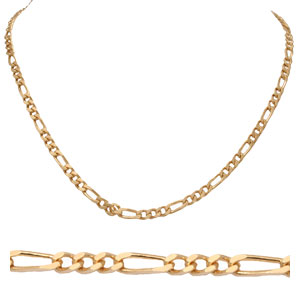 Chaîne collier plaqué or 