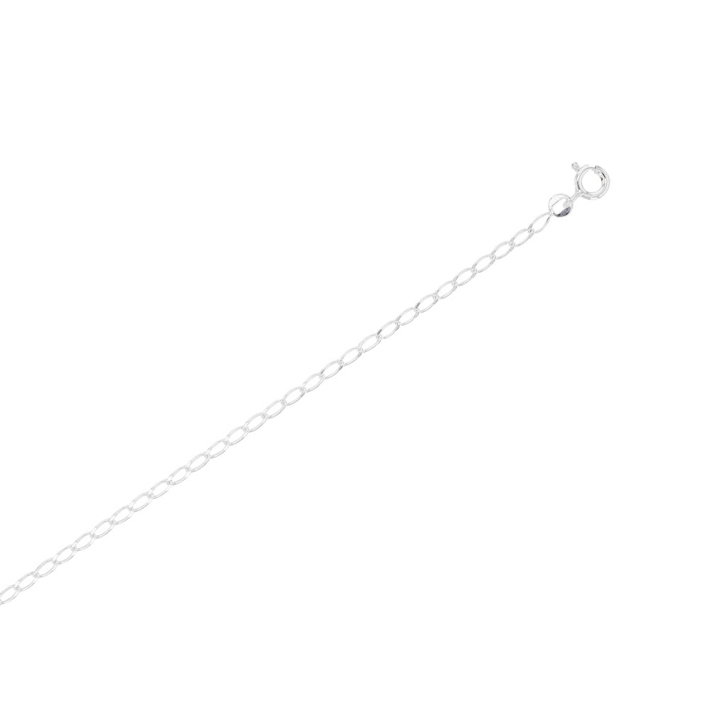 Chaîne de cou maille cheval argent 925/1000 (50 cm)
