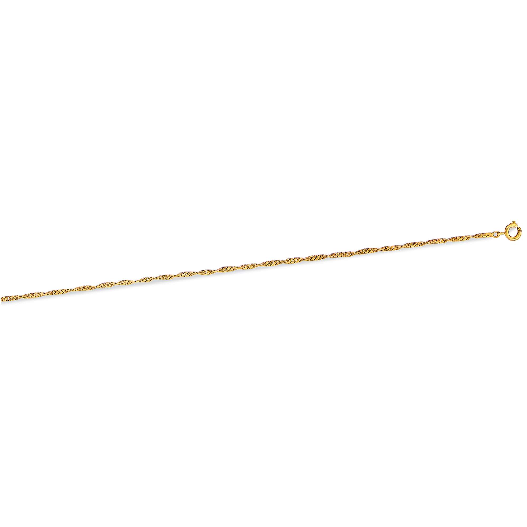 Chaine plaqué or torsadé (45 cm) - (302114-45)