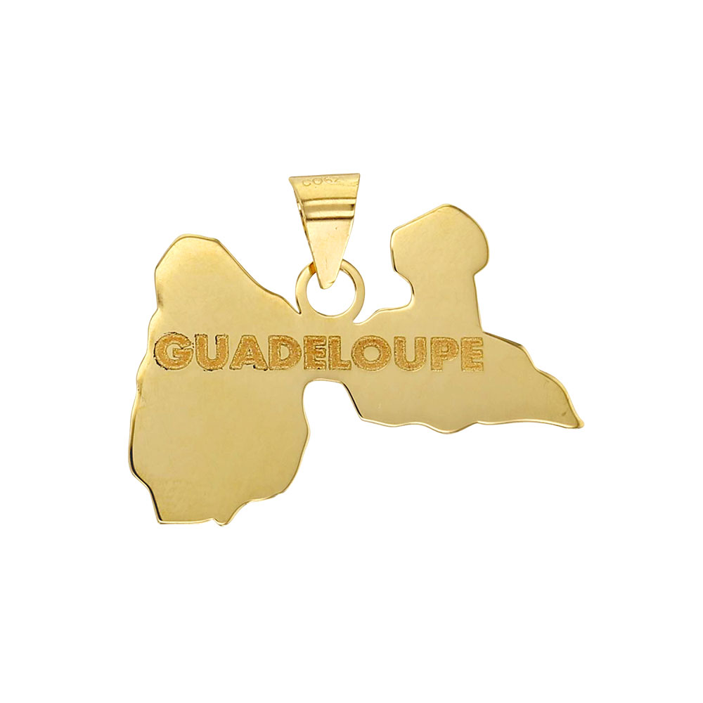 Pendentif Guadeloupe en Or 375/1000e