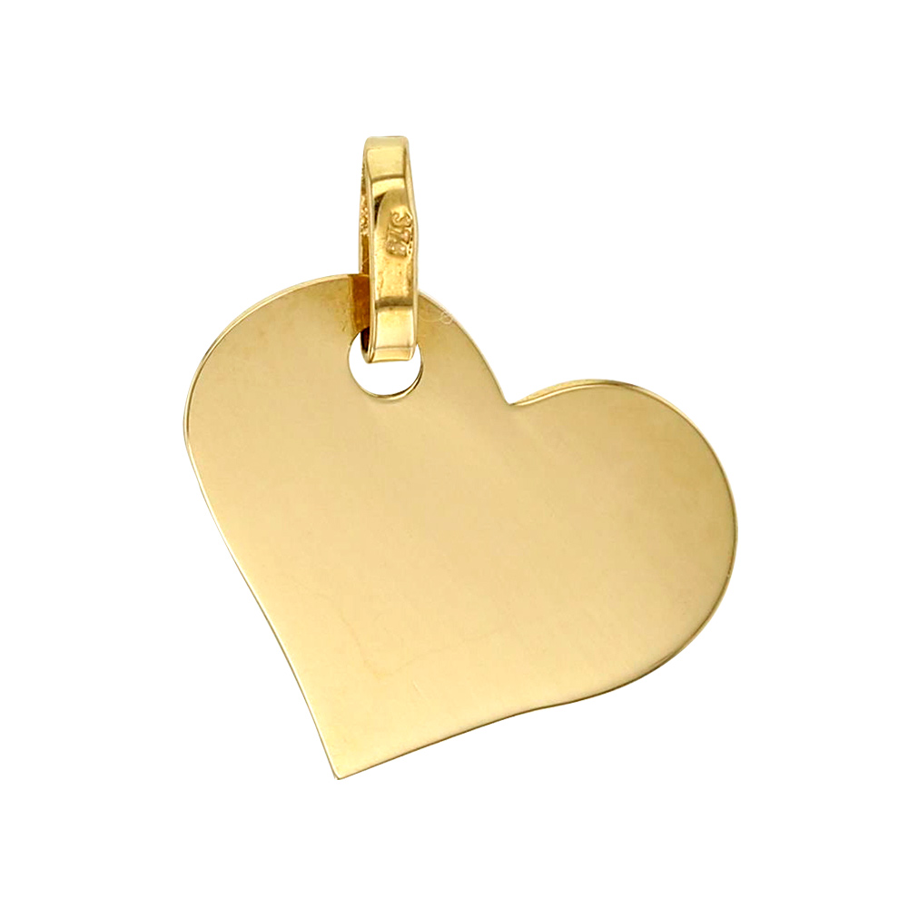 Pendentif coeur plein en Or 750/1000 (306036)