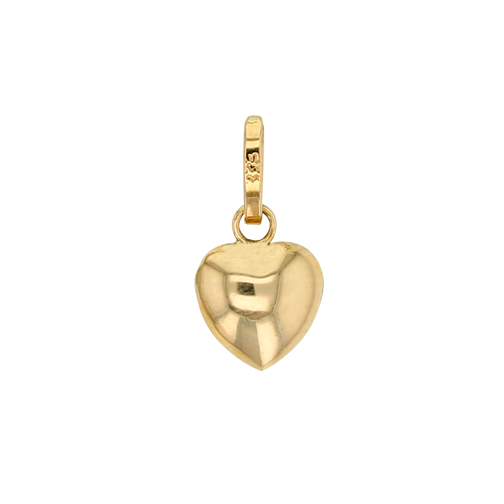 Petit pendentif coeur bombé en Or 750/1000 (306034)