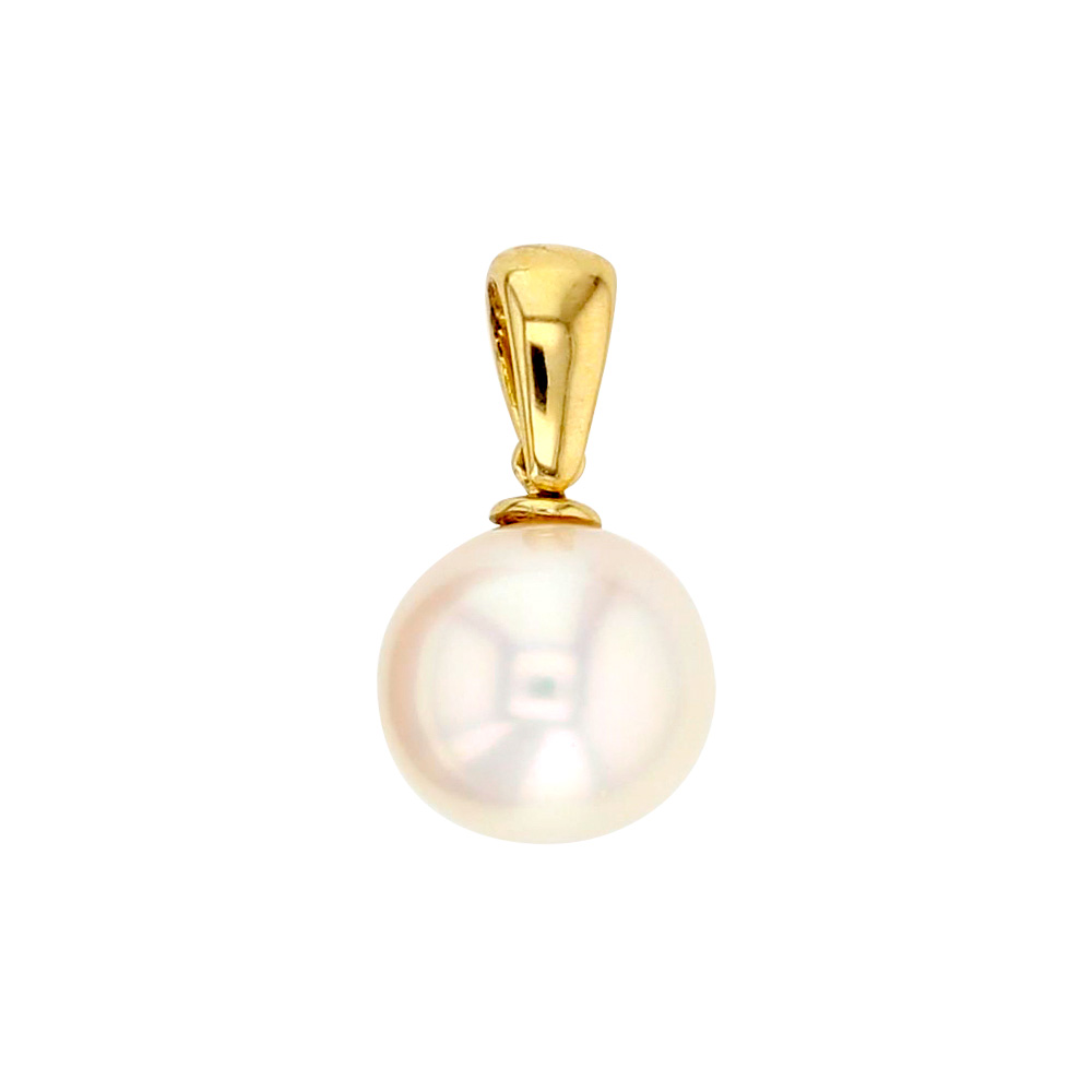 Pendentif Or 750/1000 avec perle d'eau douce 8mm (306013)