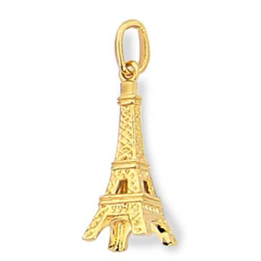 Pendentif plaqué or tour eiffel - (302037)