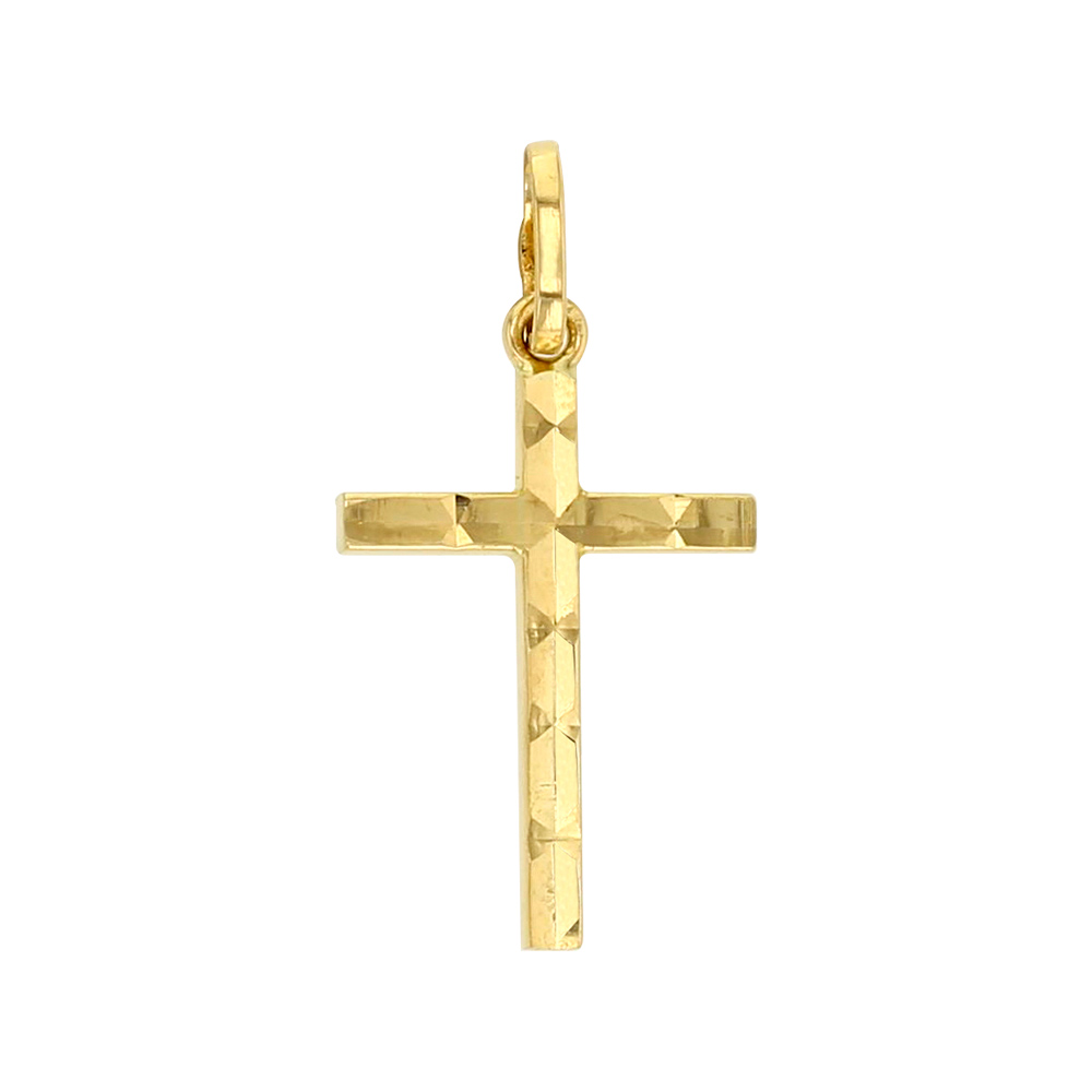 Pendentif croix en Or 750/1000 diamanté (305024)