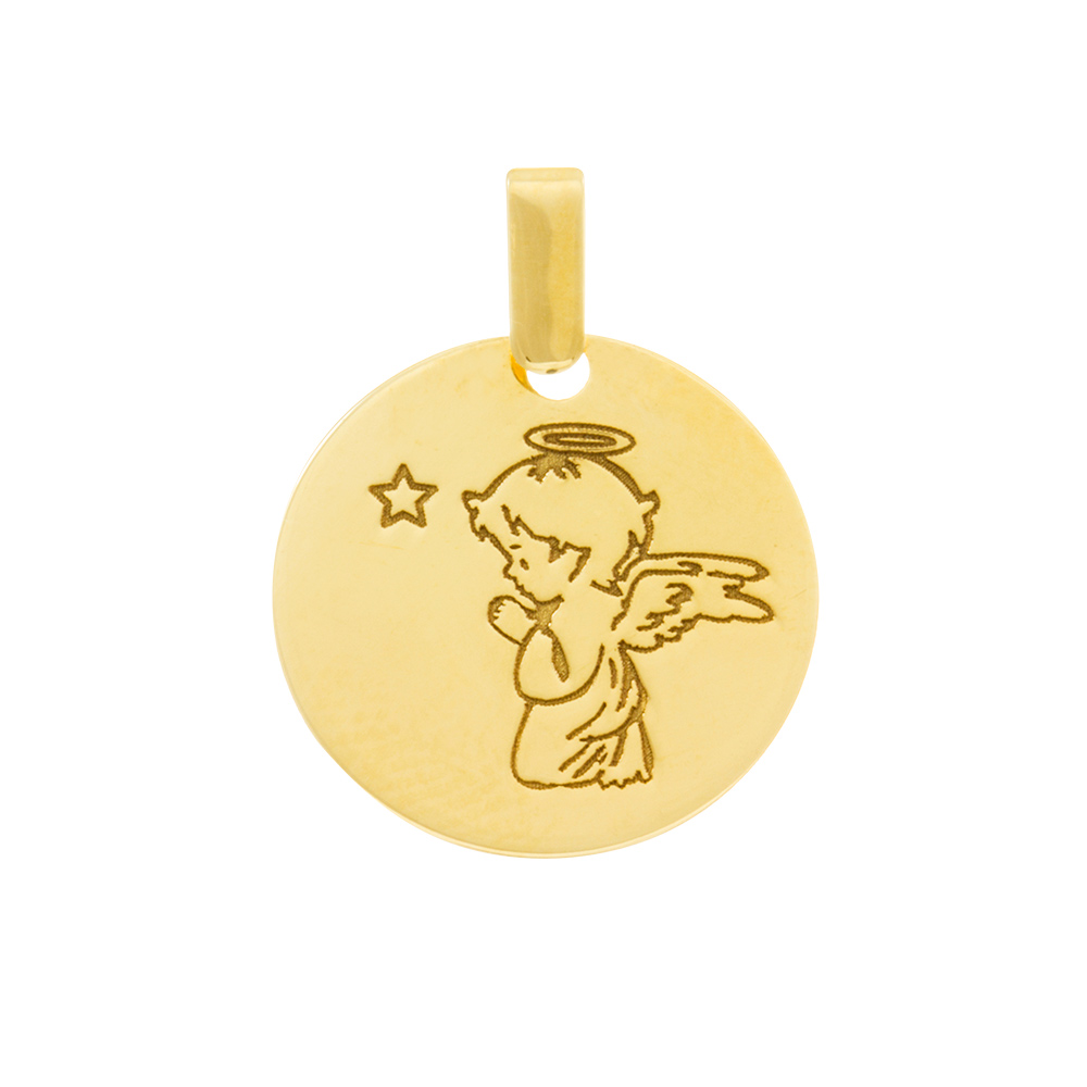 Médaille petit ange finement gravé en Or 750/1000 (305032)