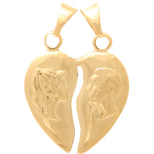 Pendentif plaqué or 