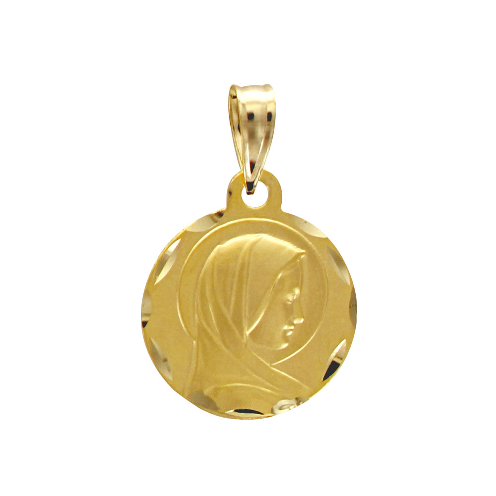 Médaille ronde Vierge en or 375/1000e (396175)